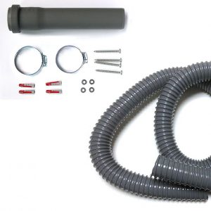 Montage-Set mit Feuchtluftschlauch Ecor DH 800 und DH 1200