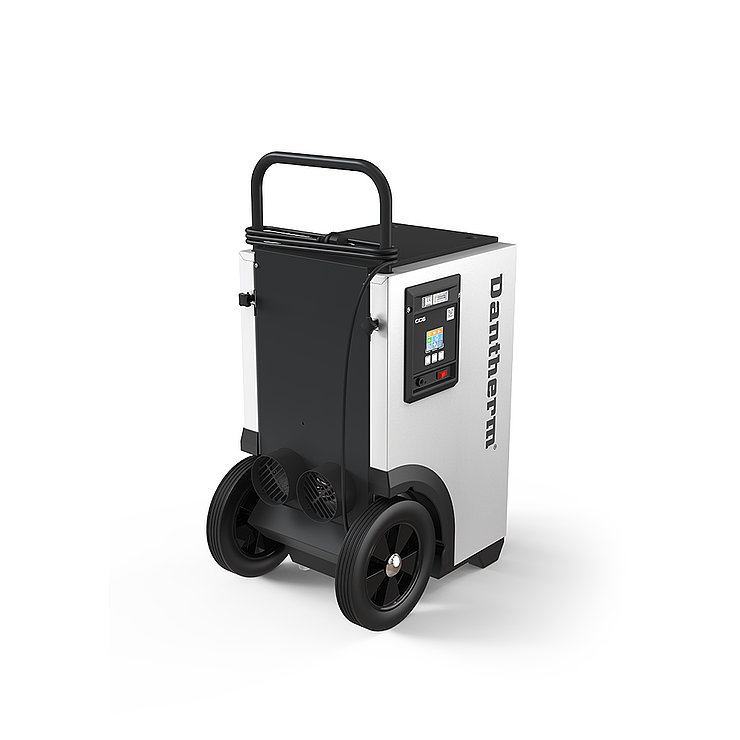 Bautrockner mit 2 Stutzen um Luftschlauch anzuschließen.